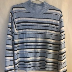 Quirky Blue Striped Sweater